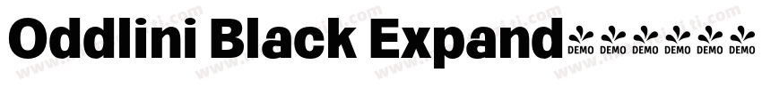 Oddlini Black Expand字体转换